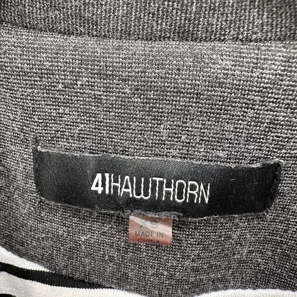 41HAWTHORN Stitch Fix Charcoal Gray Stretch Collared Blazer // XS - Picture 4 of 9